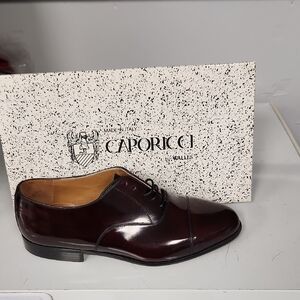 Caporicci Men's Dark Burgundy Oxford Shoes
